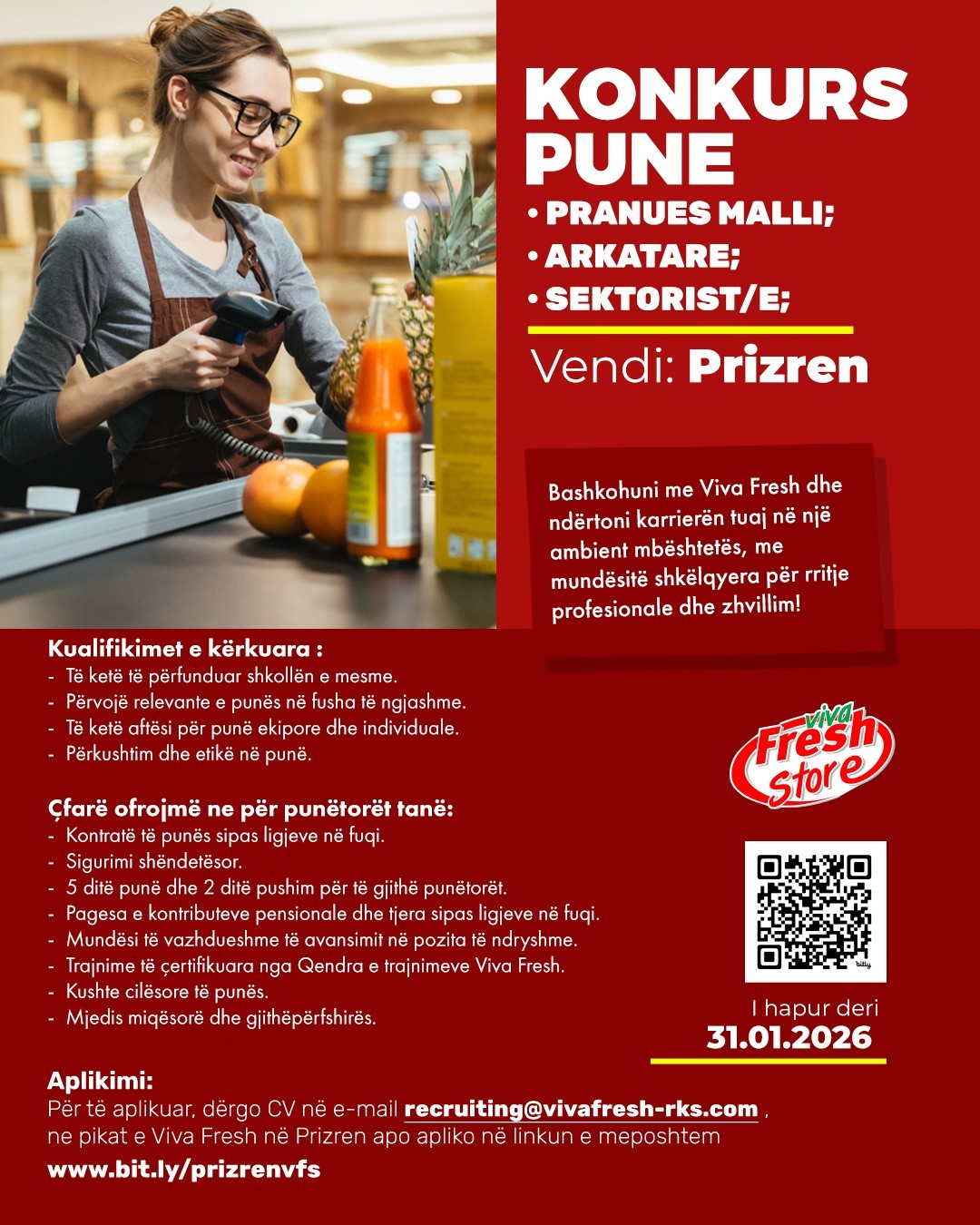 Pranues Malli, Arkatare, Sektorist/e - Prizren